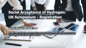 Social Acceptance of Hydrogen-UK Symposium Graphic